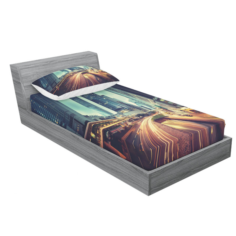 Microfiber Sheet Set, Twin Sheet Set with Fitted Sheet