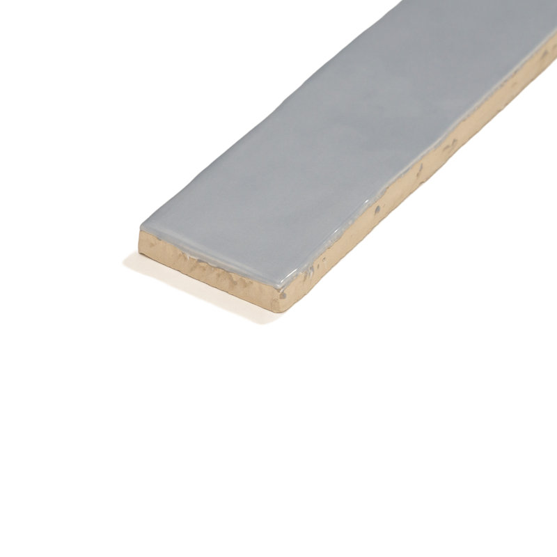 Vernici 2" x 10" Italian Glossy Subway Wall Tile, Gray