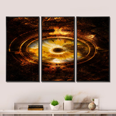 " Ancient Mayan Calendar Collage " 3 - Pieces