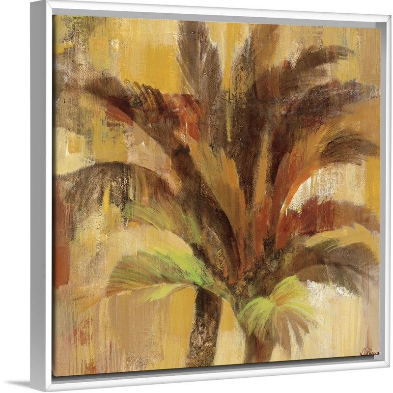 «Island Breeze II», art mural sur toile, H 36 po x l 36 po x P 1,75 po, Toile avec cadre blanc