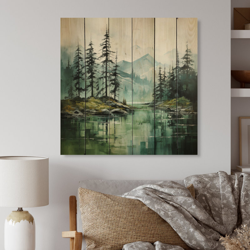Javler Bold Landscape Canada Emerald Wilderness II sur impression sur bois, H 30 po x l 30 po x P 0,78 po