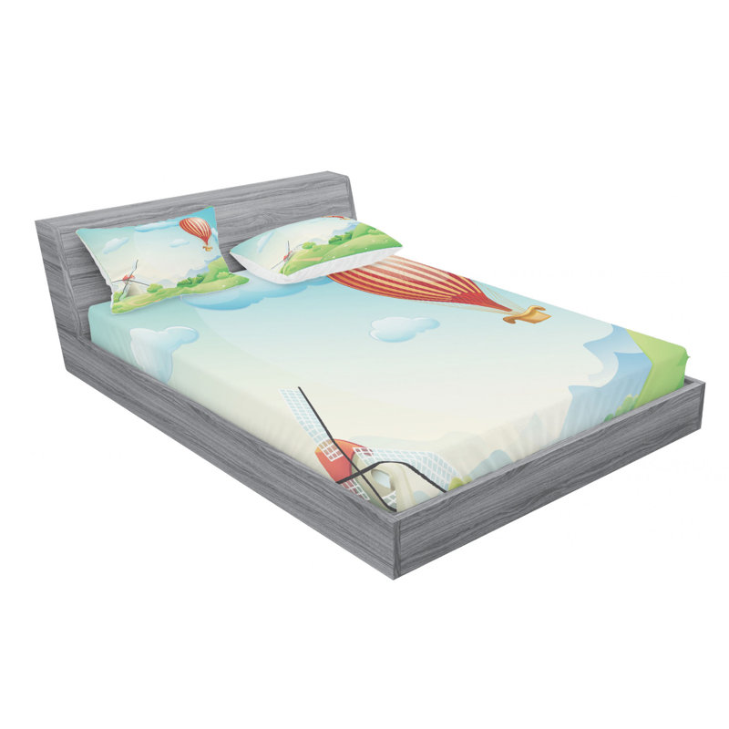 Microfiber Sheet Set, Full Sheet Set with Fitted Sheet