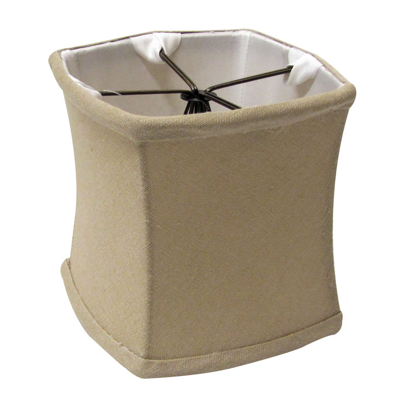 Ensemble de 6 abat-jour 6 "Snow Box, H 5 po x l 5 po x P 5 po, Beige