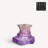 Rocky Baroque 3.74'' H Glass Tabletop Candlestick