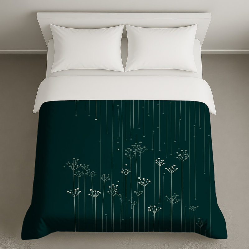 Housse de couette à motif floral Wildflowers, Lit simple