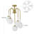 5-Light Sputnik Semi Flush Mount
