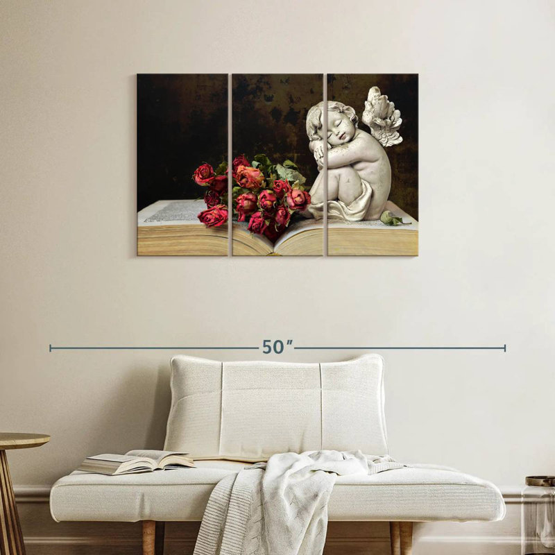 Leisha Cherub, 24" H x 38" W