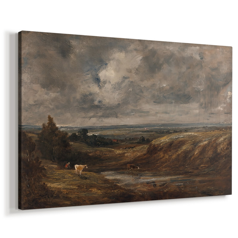 Branch Branch Pond, Hampstead Heath-John Constable-Gallery, toile tendue-c. 1824 - 1825, 40x60