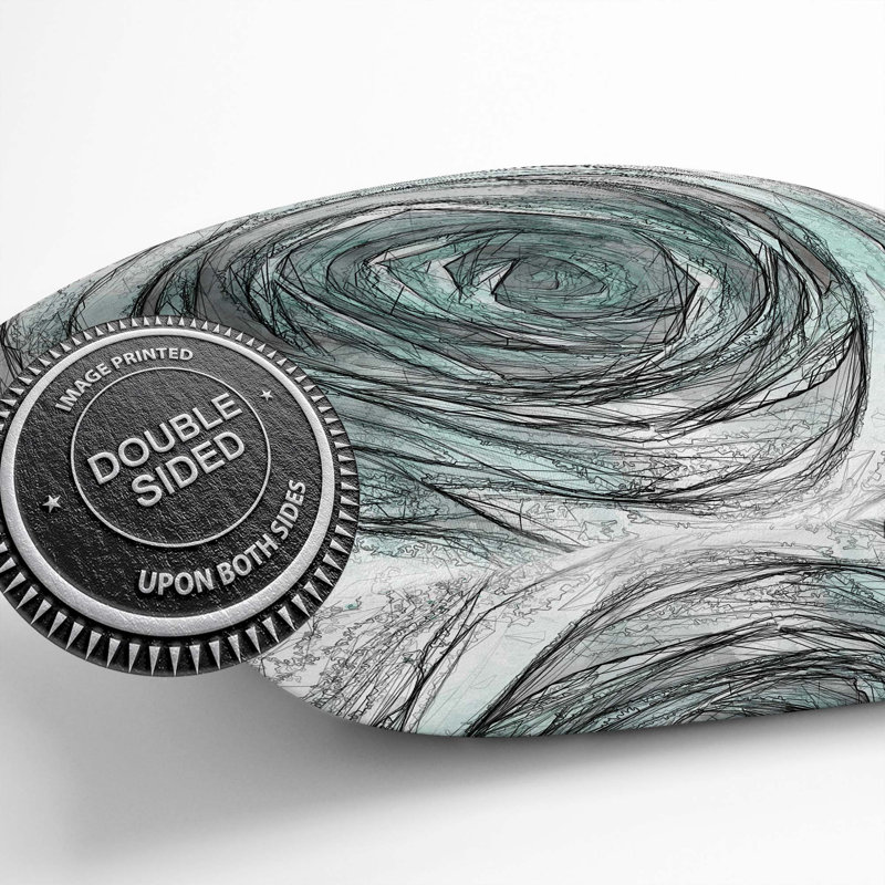 Abstract Square Throw Cushion, 55cm H x 55cm W x 20cm D