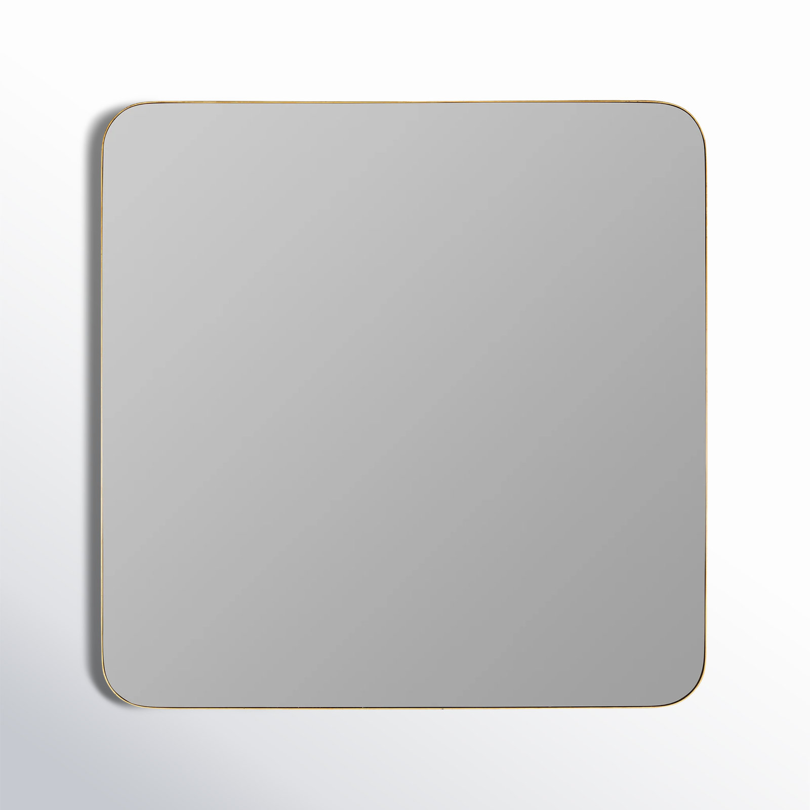 Eaton Modern & Contemporary Accent Mirror, Gold, 34" H x 33.75" W