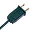 15 lights x 15' Mulitcolor LED G45 Glass Flame Tip light set. 12" spacing on green wire.