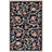 Hollander Floral Handmade Hooked Wool Black/Beige Area Rug-2115064199