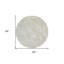 Tapis beige rond 8 po