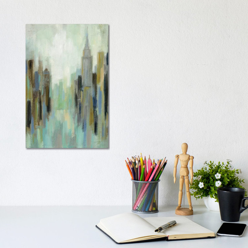 New York Morning II by Silvia Vassileva - Wrapped Canvas Painting, 30.48cm H x 20.32cm W x 1.91cm D