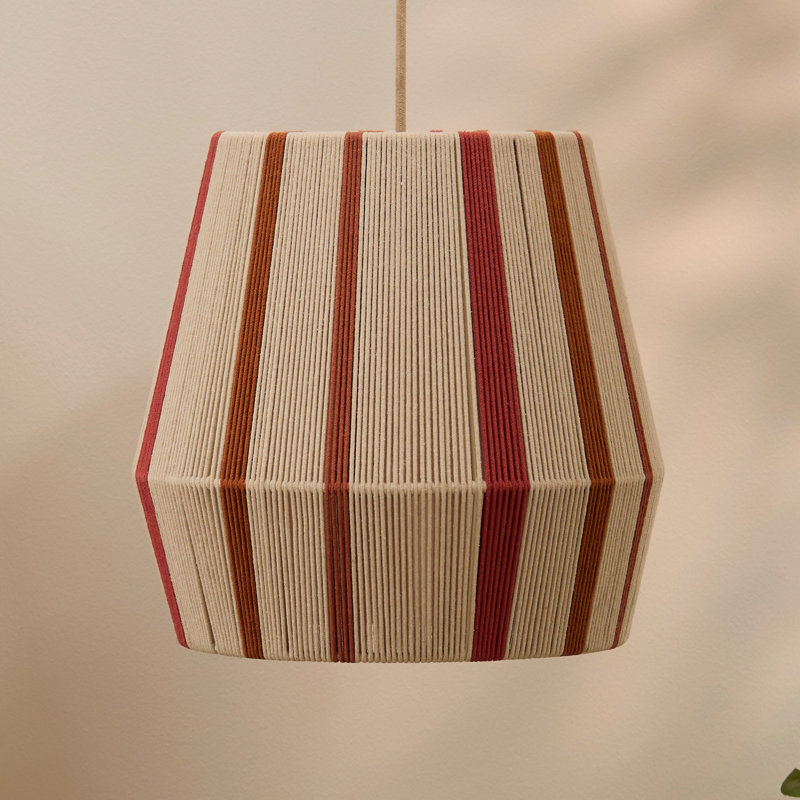 1 - Light Paprika Stripe Pendant