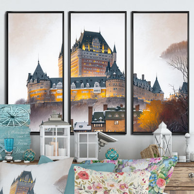 " Fall Season Chateau Frontenac II " 3 - Pieces