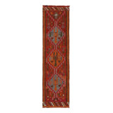 One-of-a-Kind 3'2" X 11'1" Hand Knotted Area Rug
