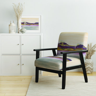 Fauteuil d'appoint Ell Elletsville - peint en mauve et doré II