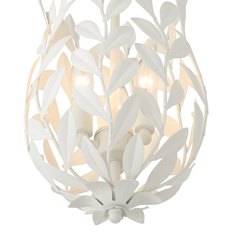 Plafonnier semi-encastré 3 lumières Taliaferro, Blanc