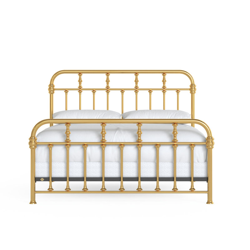 Lit en laiton Custom Couture, Très grand californien, Polished Brass
