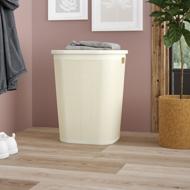 Plastic Laundry Sorter, White
