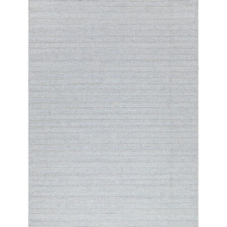 Nova Striped Area Rug in Ivory