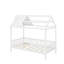 Lit simple en bois avec clôture-1973507808