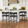 Norka Aunson Upholstered Counter Height Stools with Metal Frame
