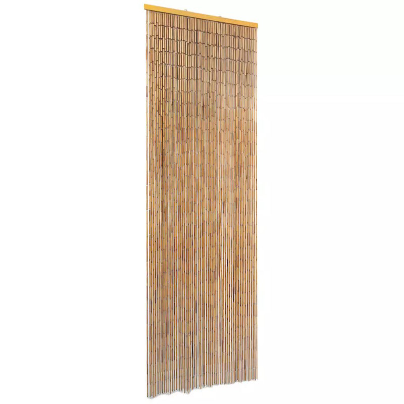 Loraine Insect Door Curtain Bamboo Anti Mosquito Protector Screen Multi Sizes, 22" W x 72.8" L, Brown