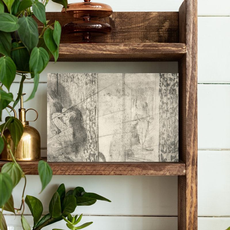 Loges DActrices, C.1875 Impressionist Abstract Contemporary Wall Art Print by Edgar Degas - 1 Piece Wrapped Canvas Wall Art