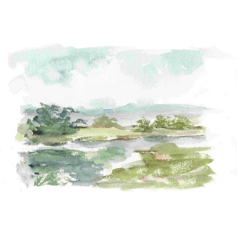 Croquis printanier à l'aquarelle VI, L 12 po x H 8 po
