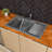 34'' L Double Bowl Granite Kitchen Sink-95312619