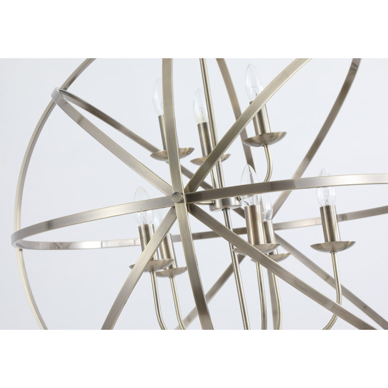 Colbey Chandelier, Antique Brass