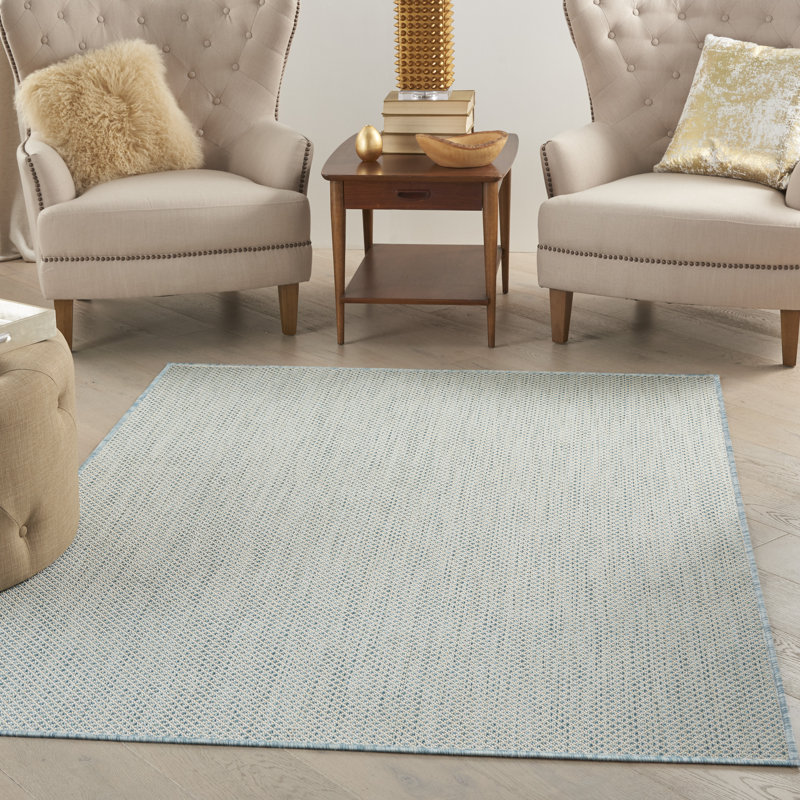 Geometric Indoor / Outdoor Rug, Rectangle 5' x 7'