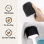 Freestanding Toilet Paper Holder With Toilet Brush With Marbel Base