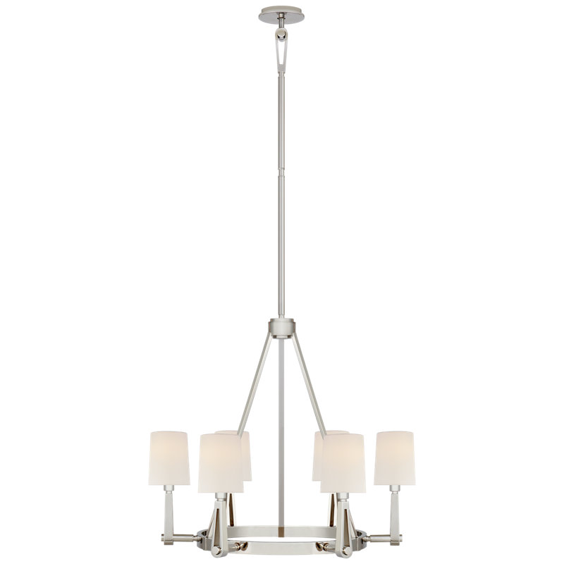 Alpha 6 - Light Chandelier, Polished Nickel