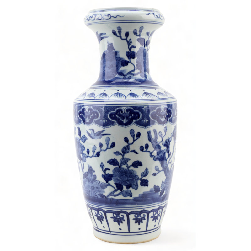 Sparrows Handmade Porcelain Table Vase