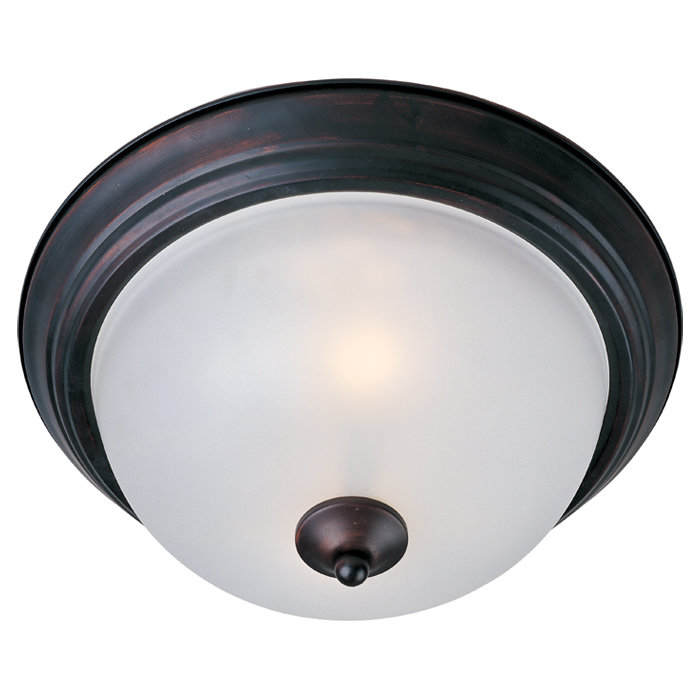 Brenden Glass Flush Mount, Oil Rubbed Bronze, Wilshire
