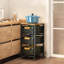 3 Drawer Storage Drawer with Locking Wheels