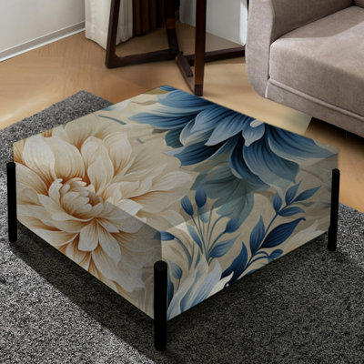 Motif tropical de dentelle tropicale - grand repose-pieds carré tropical
