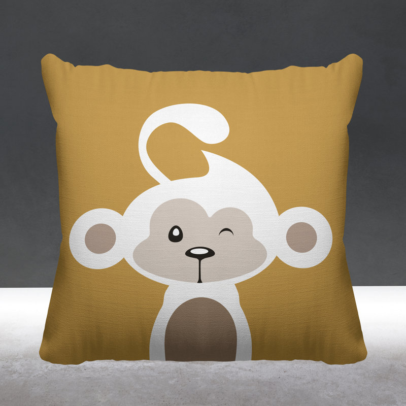Coussin intérieur Ollie, 19 po x 19 po, Ocre, Carré