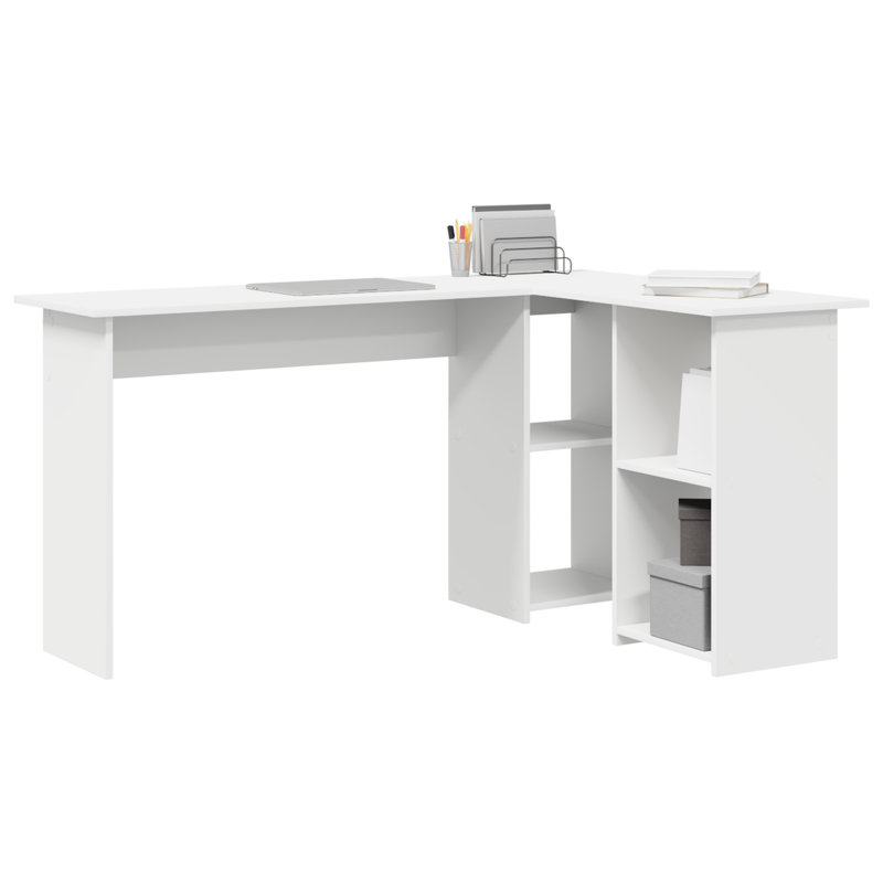Desk Engineered Wood Medium Desk, White