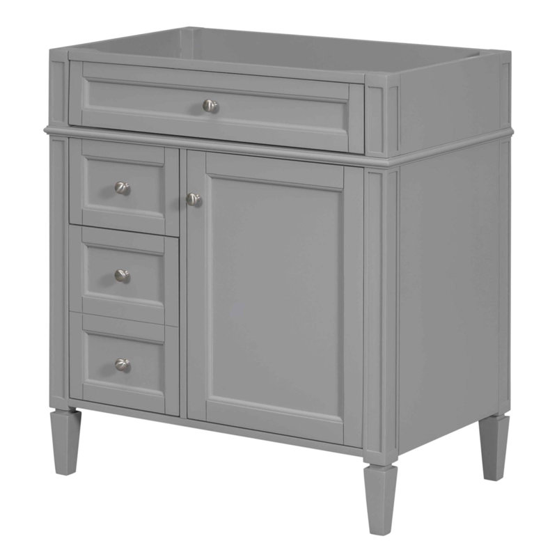Meuble-lavabo de 30 po sans lavabo supérieur, Gris