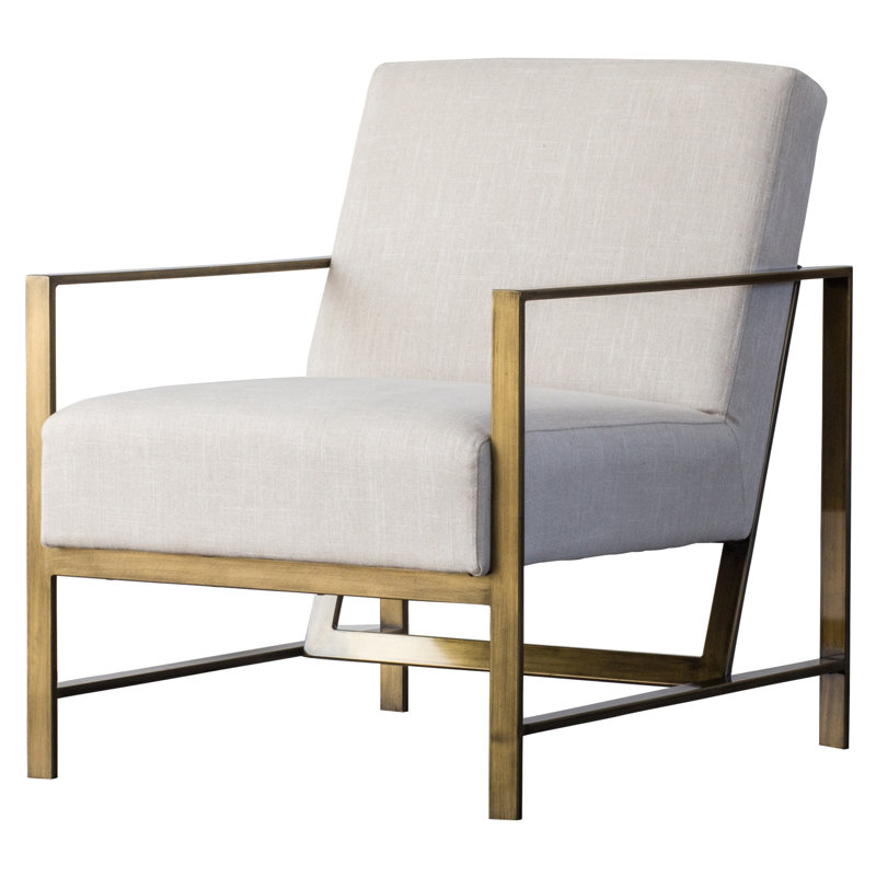 Cotterell Upholstered Armchair, Shortbread