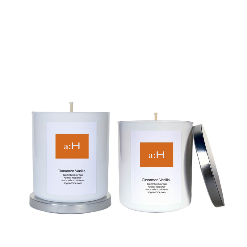 A: H bougie cannelle et vanille, 2
