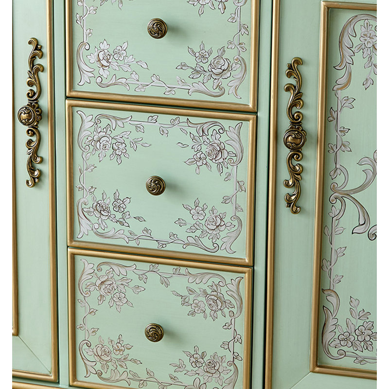 Buffet vert à motif American Country