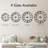 Linly 14 Inch Modern Wall Clock, Kitchen Clocks Wall Battery Operated-140301781