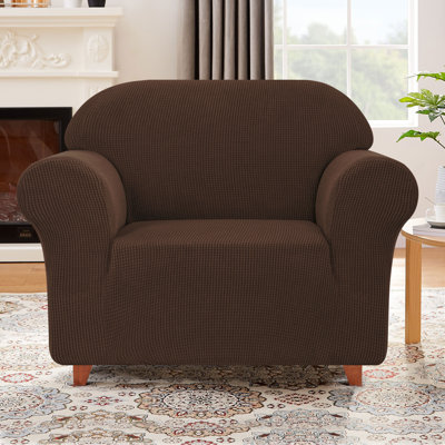 Polyester Blend Box Cushion Armchair Slipcover