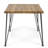 Modern Outdoor Table 32.5" - Featuring Wood And Metal Legs Enhancing Your Lifestyle