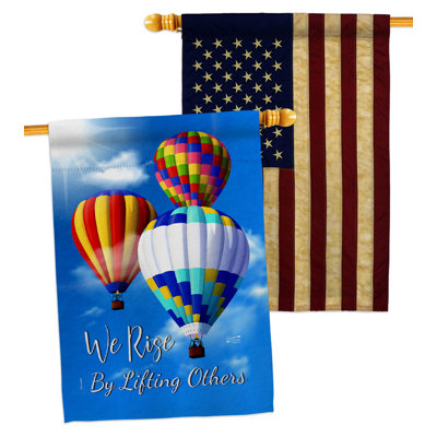 Double Sided 40'' H x 28'' W Polyester House Flag